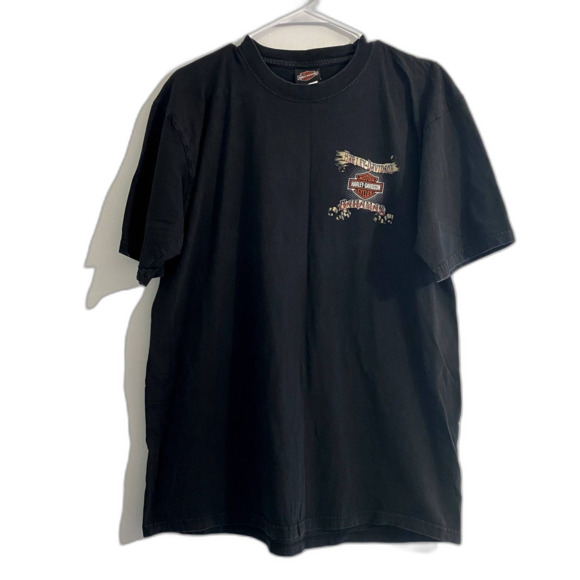 Harley Davidson Motorcycles Bahamas Graphic Tee Black Orange Mens Size XL - Picture 2 of 4